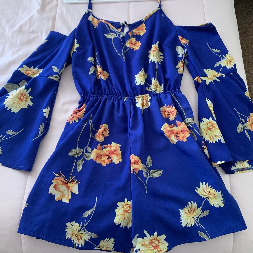 Floral print romper